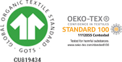 GOTS Logo, OEKO-TEX Logo